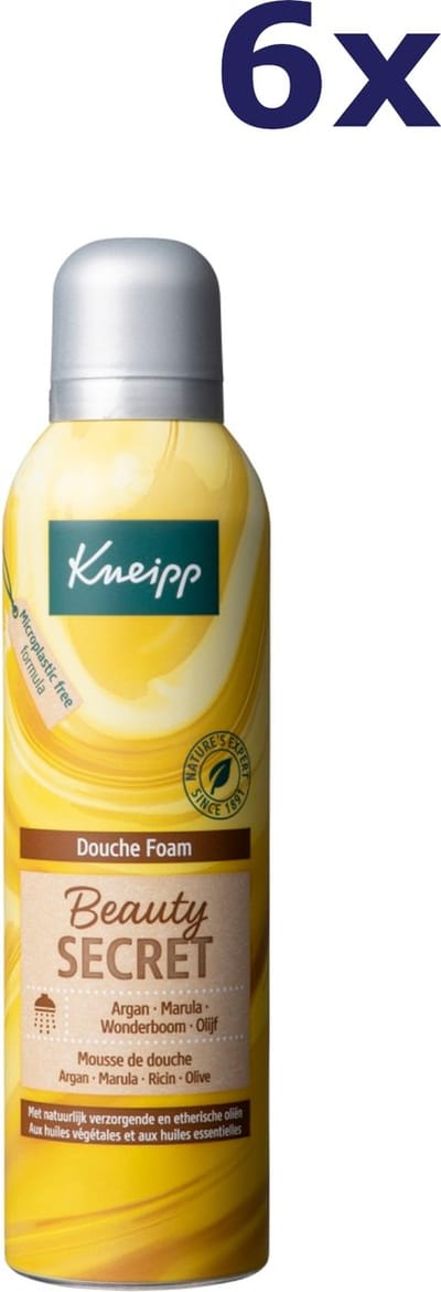 Kneipp Douche Foam Beauty Secret - 6 x 200 ml - Voordeelverpakking