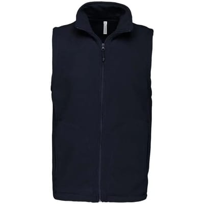 Fleecebodywarmer 'Luca' merk Kariban maat S Donkerblauw