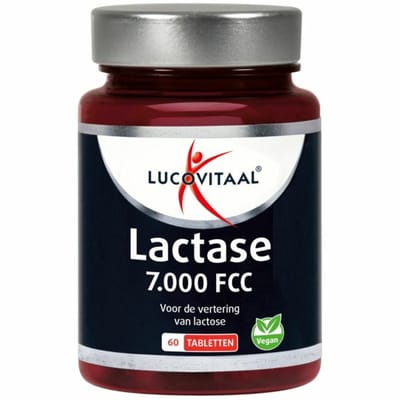 Lucovitaal Lactase 7000 FCC - 2 x 60 tabletten - Voordeelverpakking