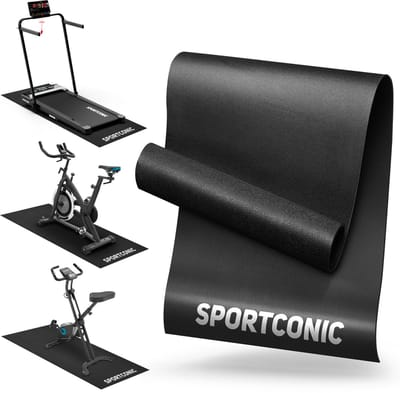 Sportconic Beschermmat Loopband - Vloerbeschermingsmat voor Fitnessapparatuur, Hometrainer, Crosstrainer - Yogamat - 140 x 60 cm