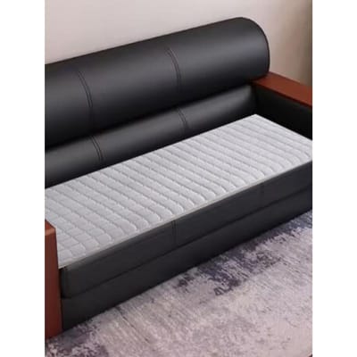 Vier seizoenen universeel pluche leren bankkussen kantoorkussen kristal fluwelen zitkussen eenvoudig effen kleur antislip kussen 50*180cm grijze kleur