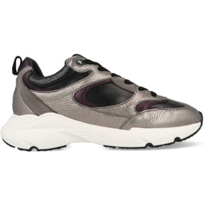 Maruti Rhode Sneakers - Leren Sneaker - Dames - Zilver - Maat 37