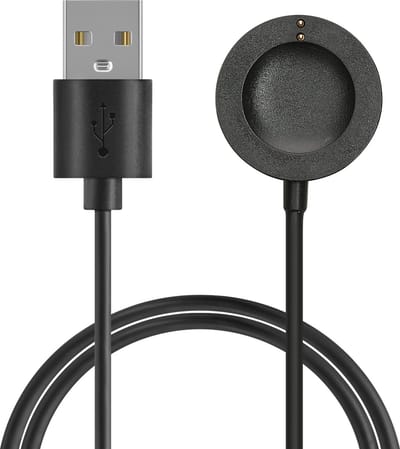 kwmobile USB-oplaadkabel geschikt voor Michael Kors GEN 6 / GEN 5e / GEN 5 / GEN 4 Watch / Skagen Falster 2 kabel - Laadkabel voor smartwatch - in zwart