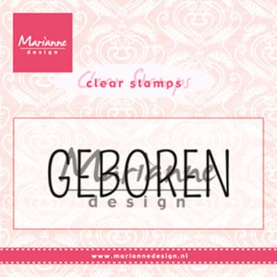 Marianne Design Stempel Geboren (Nederlands) CS0959