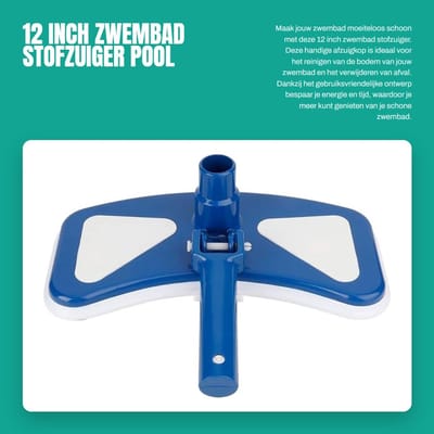 Dailygoods- Zwembadstofzuiger Hoogwaardige Materialen - Roterende Zuigkop - Duurzaam - Slijtvast - Corrosiebestendig - Veilig en Praktisch - Zwembadreiniger