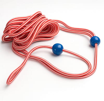 Magisch koord - Oefentouw - Bewegelijkheid verhogen - Eenvoudig te hanteren - 8 meter - Wit/rood