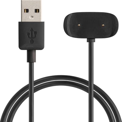 kwmobile USB-oplaadkabel type c geschikt voor Huami Amazfit GTR Mini / GTS 4 Mini / GTS 2 Mini / Active Edge / T-Rex Pro - Kabel voor smartwatch - in zwart