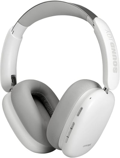 Concept SoundJoy HS4061 - Draadloze hoofdtelefoon voor in de oren - Tot 70 uur afspeeltijd - Bluetooth 5.4 - Snel opladen - Actieve ruisonderdrukking tot 33 dB - Wit