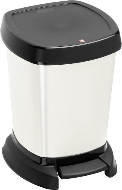 Rotho Paso pedaalemmer - prullenbak 6L -BPA vrij - zilvermetallic