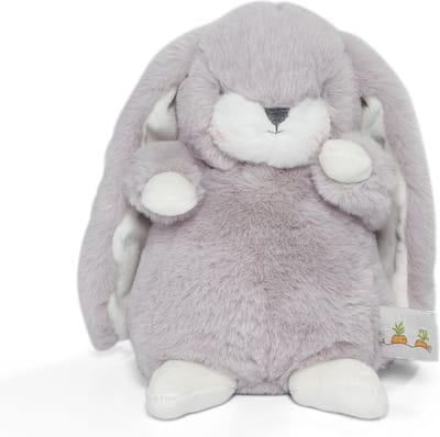 Bunnies By The Bay Nibble Konijn - Knuffeldier - Knuffel voor kinderen - Geborduurde details - Lila vacht - 20 cm