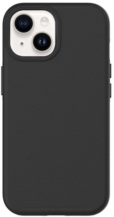 Eiger, Hoesje geschikt voor iPhone 14 Plus - Hardcase Dual Layer Ultra-Versterkt 4m Valbescherming, Zwart