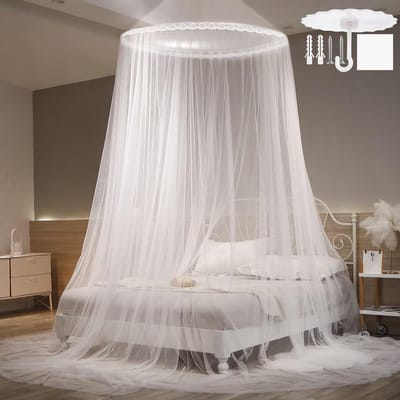 Fijne Mesh Bedluifel 60 x 250 x 1100 cm, Insectenbescherming voor Tweepersoons- en Eenpersoonsbed, Ideaal voor Thuis en Reizen