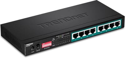PoE+ Switch - Netwerk Switch - Netwerk Uitbreiding - Lange Afstand PoE - 8 Poorten - Zwart