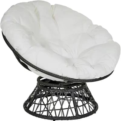 Pouf Rond 60/80/90/100cm Coussin Tatami Oreiller Coussins de Sol Coussin de Siège de Jardin Coussin Jeté Coussin de Canapé de Maison 100x100cm blanc