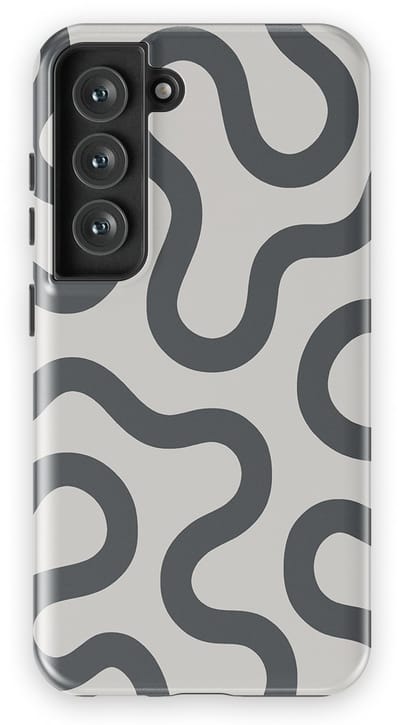 DripCase Motion Flow Tough Hoesje Samsung Galaxy S23 | Backcover met Mag | Trendy Design | Valbescherming | Graphite Glide