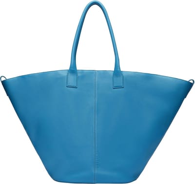 LIEBESKIND BERLIN Leren Schoudertas Mica Kodiaq Sheep Shopper Horizon Blue Blauw