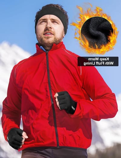Warm gebreide vingerloze handschoenen voor de winter, ideaal voor buitenactiviteiten en comfort