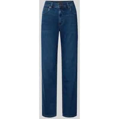 straight fit jeans van katoenmix
