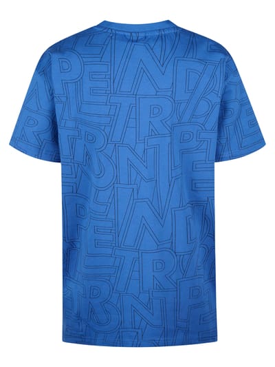 Petrol Industries - Jongens All-over Print T-shirt Hibiscusbreeze - Blauw - Maat 116