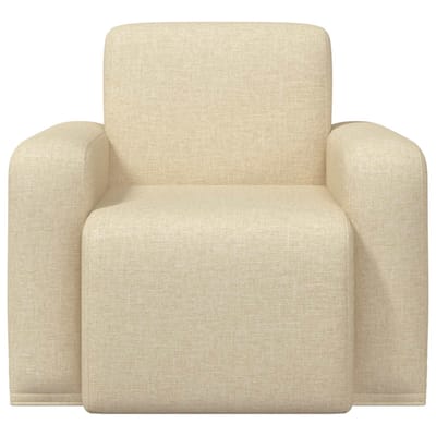 vidaXL - Fauteuil - Crèmekleurig - Stof