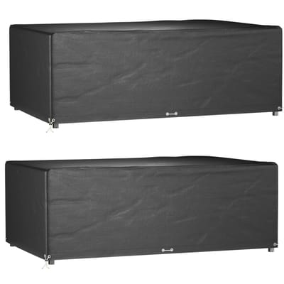 vidaXL - Tuinmeubelhoezen - 2 - st - 12 - oogjes - rechthoekig - 213x132x75 - cm