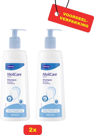 2X Skin Clean Shampoo Molicare® - 2 x 500ml - Voordeelverpakking!