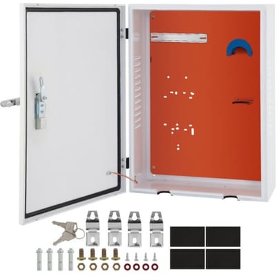 VEVOR Tesla laadstationbox 70x50x25cm buitenkabelbox oplaadbox kabelorganizer IP32 waterdicht stofdicht cool roll staal elektrische behuizing voor Tesla-wandconnector