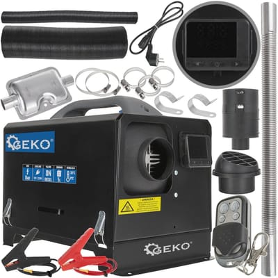 GEKO Diesel luchtverwarmer - 8kW - geïntegreerde brandstoftank - afstandsbediening - 230V/12V