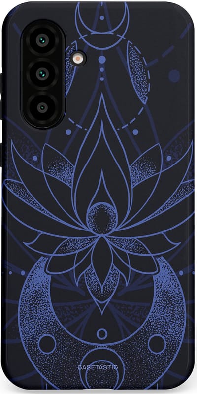 Casetastic Hoesje Geschikt voor Samsung A56 / A36 - Stijlvolle Beschermende Duo-layer Case - Lotus Nacht