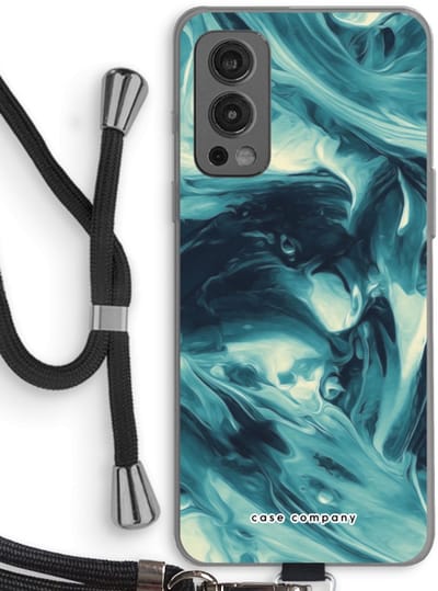 Case Company® - Hoesje met koord geschikt voor OnePlus Nord 2 5G hoesje met Koord - Dreaming About Whales - Telefoonhoesje met Zwart Koord - Bescherming aan alle Kanten en Over de Schermrand
