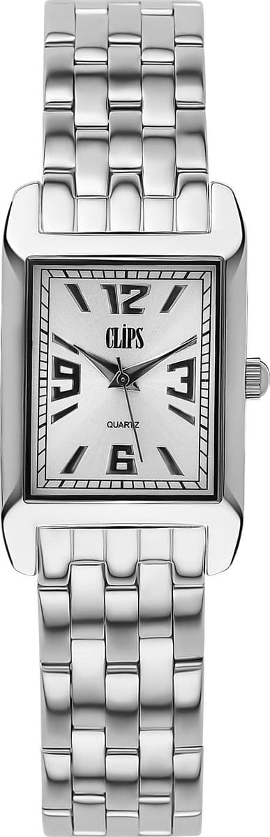 Clips 553-2001-88 Horloge - Staal - Zilverkleurig - Ø 30.5 mm