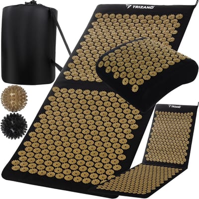 Acupressuurmat XXL Set met Kussen en Massageballen - 11.178 Drukpunten voor Ontspanning, Rugpijn & Stressverlichting