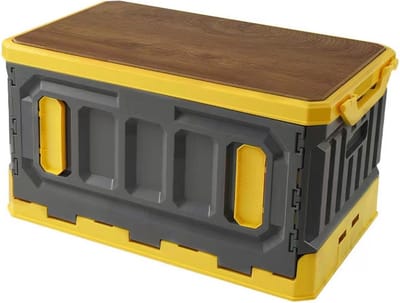 Brulo_opvouwbare_opbergdoos_krat_kamperen_campingtafel_stoel-grijs/geel