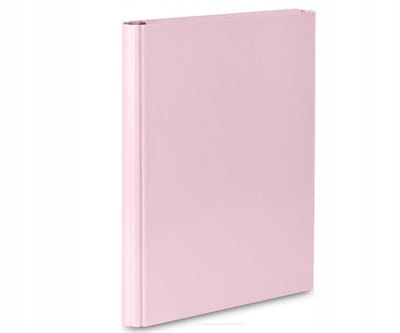Merkloze A4 map met klittenband, roze, 40mm rug
