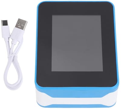 Luchtkwaliteitsmonitor Tester - Luchtkwaliteit Meter - Binnenmilieu Controleren - 10-in-1 Analyse - 2.8 Inch Scherm - Blauw Wit