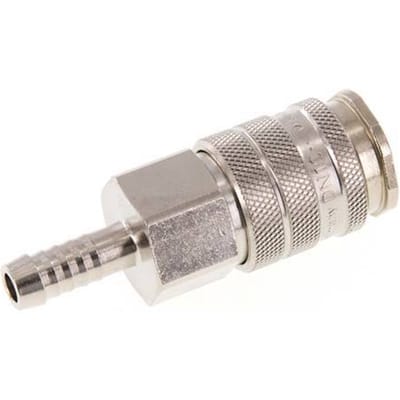 Vernikkeld Messing DN 10 Luchtkoppeling Snelkoppeling 9 mm Slangpilaar Double Shut-Off