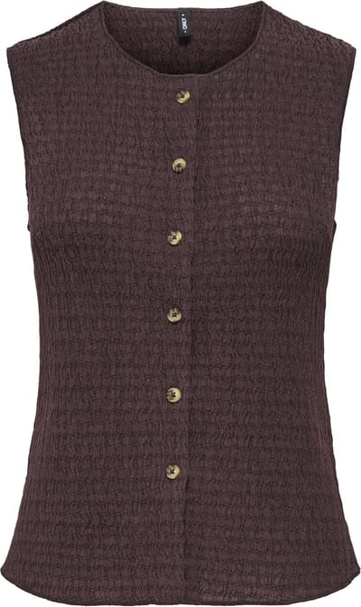 slim fit bodywarmer met seersucker-structuur model 'ILSE'
