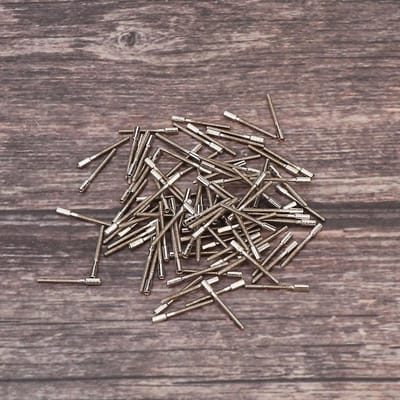Lot de 100 connecteurs de barre à ressort pour bracelet de montre, outil de réparation de montre gray