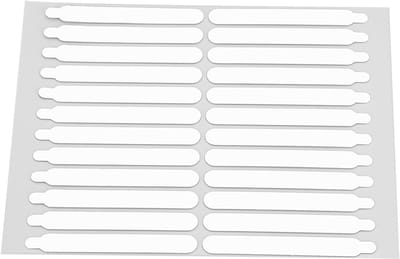 Dubbelzijdige Nageltape, 10 Vellen met Trekstrip voor Eenvoudig Scheuren, Transparante en Witte Papieren Tape voor Nagelkunst en DIY Projecten