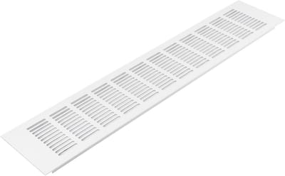 Ventilatierooster 20x4 Inch Rechthoekig Wit Aluminium voor Vloer en Muur