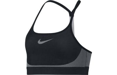 Soutien-gorge de sport respirant pour enfants Nike avec logo imprimé Sous-vêtements pour enfants Noir 890289-011 M gray