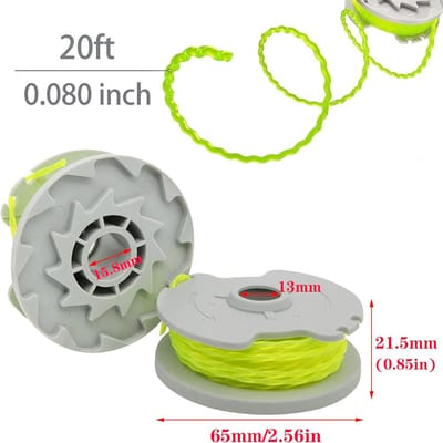 Lot de 4 fils de coupe WA0014 pour débroussailleuse sans fil Worx WG168, WG190 et WG191