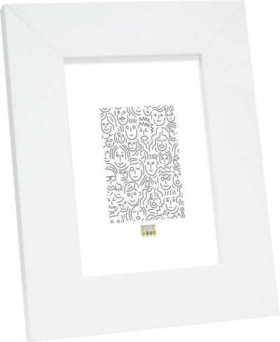 Deknudt Frames fotolijst S43BK1 - tijdloos wit - breed - foto 20x25 cm