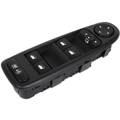 MODECAR Serie - Elektrisch Raamschakelaar Paneel incl. Spiegelbediening – Voor Citroen C4 Picasso I (2006-2013) – OE 6554YH