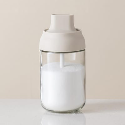 WMMO Kruidenpot met Deksel Set Kruiden Condiment Blikjes met Plastic Lepel Zout Bewaarcontainer Sealdoos voor Peper Kruidenblikjes