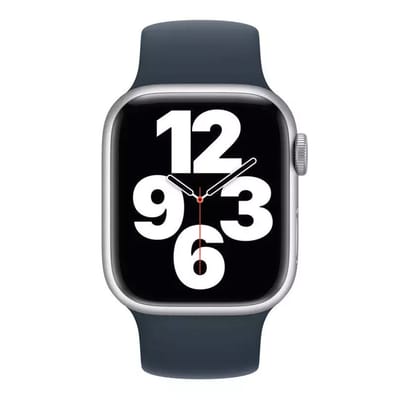 Apple Siliconen solobandje voor de Apple Watch | 38/40/41/42 mm - Maat 1 - Storm Blue