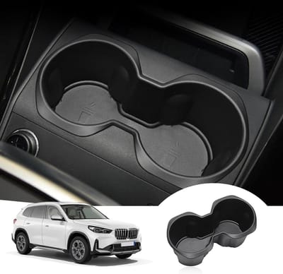 Drinkhouder voor BMW X1 U11 en X2 U10 (2023-2026) - Soft TPE Center Console, Antislip, Vibration Reducer, Organizer Mat