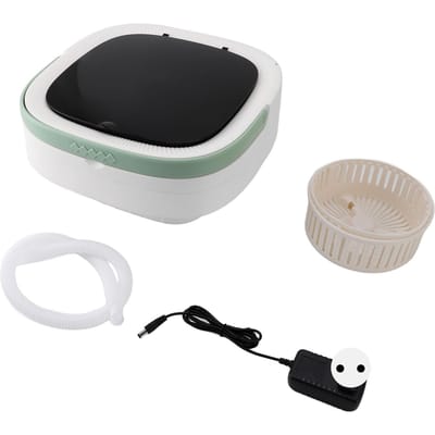 Machine à laver portable 12L Multifonction Mini Lave-linge pliable et Essoreuse pour Sous-vêtements Chaussettes EU black