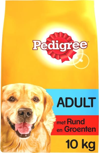 2x Pedigree - Adult - Droogvoer Hondenbrokken - Rund - 10kg