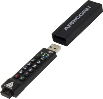 Apricorn ASK3-NX 256GB USB-stick met pincode
